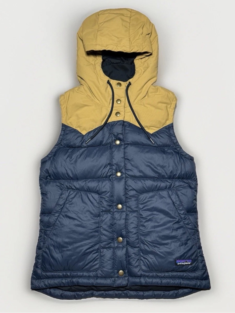 Patagonia Bivy Hooded Vest Women's Small Down Insulated Hooded Winter Outerwear